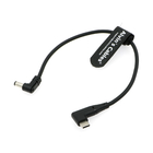 Right Angle USB-C Type-C PD To DC Power Cable PD Charging Cable For Blackmagic Video Assist Monitor 30CM/11.8 Inches