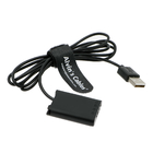 Alvin's Cables NP-BX1 Dummy Battery to USB DC Coupler Power Cable for Sony Cybershot ZV-1, DSC-RX1, RX1R, RX100 II III