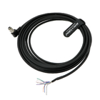 Alvin's Cables HR25-7TP-8S Hirose 8 Pin Female Right Angle to Open End High Flex Cable for IDS, Allied Vision GigE