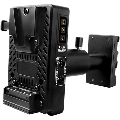 Alvins V-Mount Battery to BP-U Battery Conversion Adapter Plate for Sony PXW-FX9 FX6 FS7 FS5, PMW-300K1 PMW-EX1, Replace of BP-U90/U96/U60/U30 Adjustable Multiple Outputs