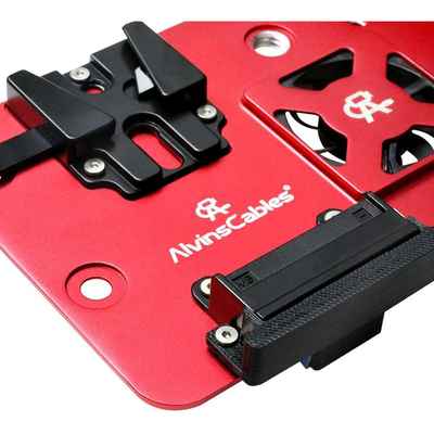 Alvins Integrated V-Mount Battery Plate for SmallHD Cine 7| Indie 7 |702 Touch Monitor, for VAXIS Wireless Video Transmission Power Supply Mounting Kit