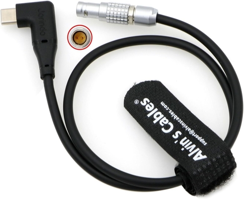 Alvin's Cables Right Angle USB C to 2-Pin PD Cable for Cinema Gear
