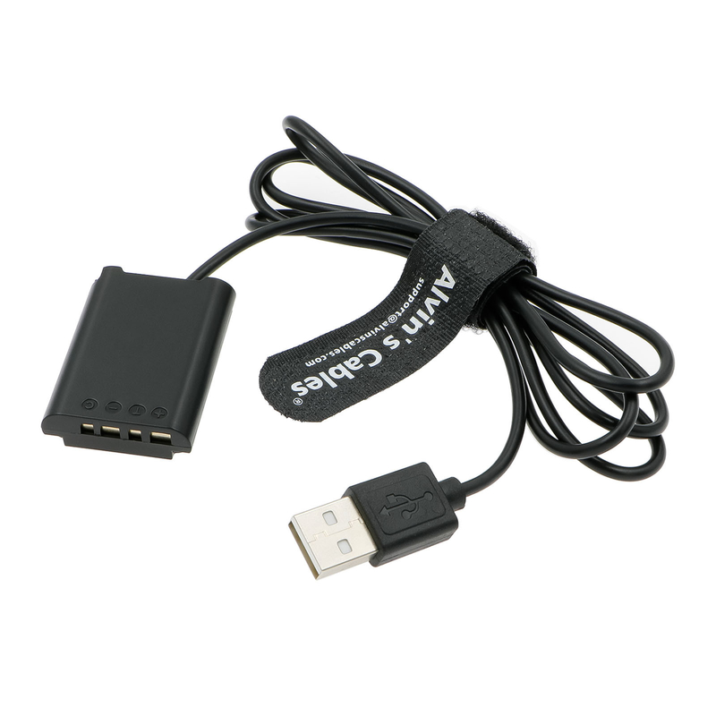 Alvin's Cables NP-BX1 Dummy Battery to USB DC Coupler Power Cable for Sony Cybershot ZV-1, DSC-RX1, RX1R, RX100 II III