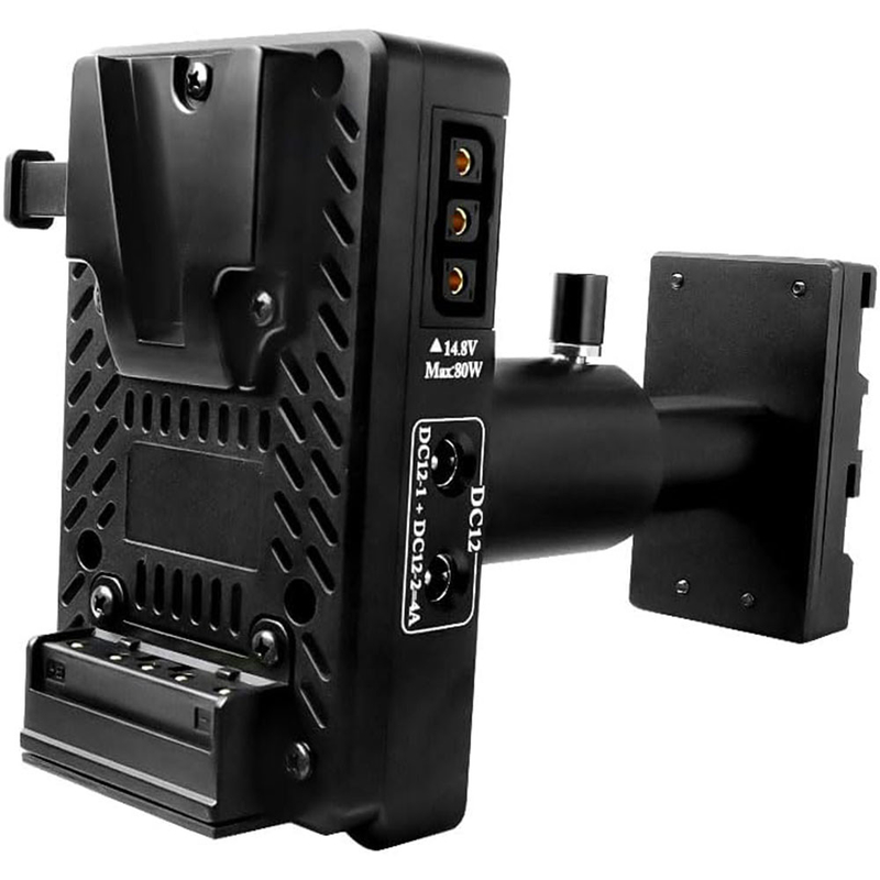 Alvins V-Mount Battery to BP-U Battery Conversion Adapter Plate for Sony PXW-FX9 FX6 FS7 FS5, PMW-300K1 PMW-EX1, Replace of BP-U90/U96/U60/U30 Adjustable Multiple Outputs