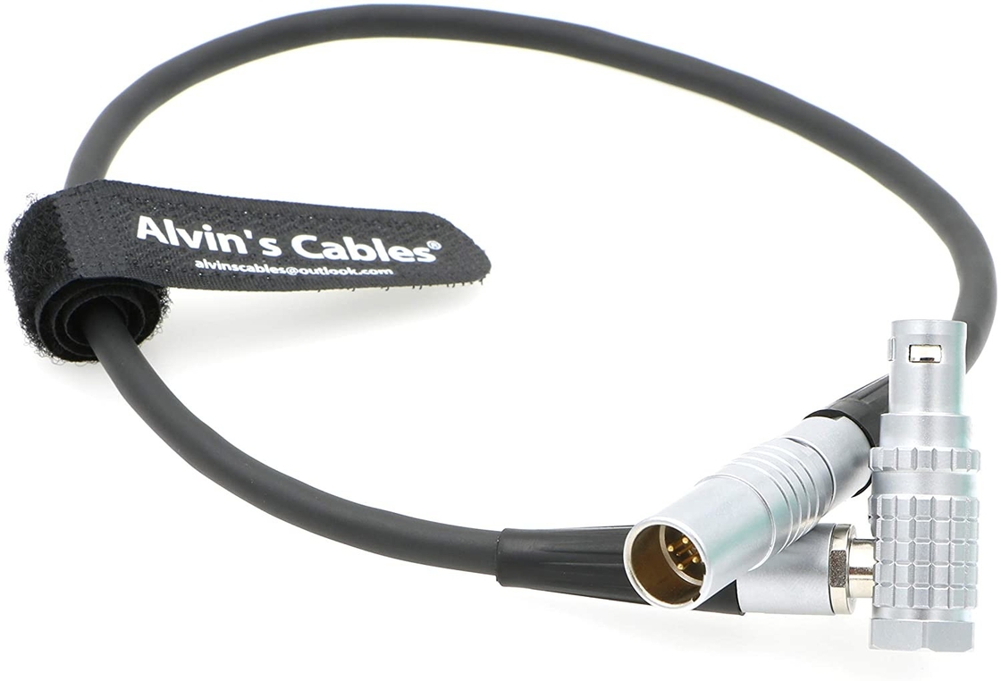 RED Power Extension Cable 6 Pin Right Angle Female to 6 Pin Male